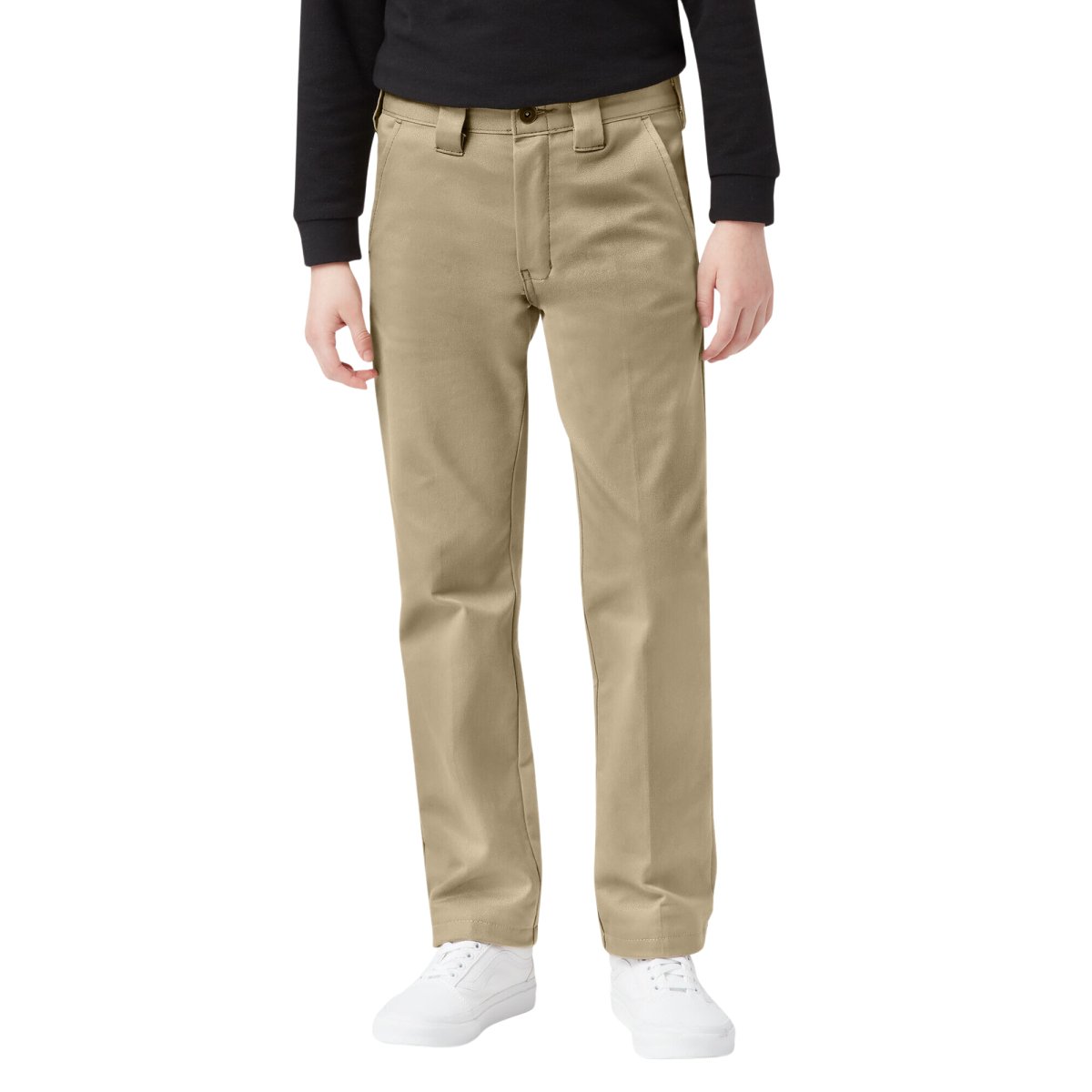 Dickies Boys Skinny Fit Pants Khaki – Logo Express Uniforms