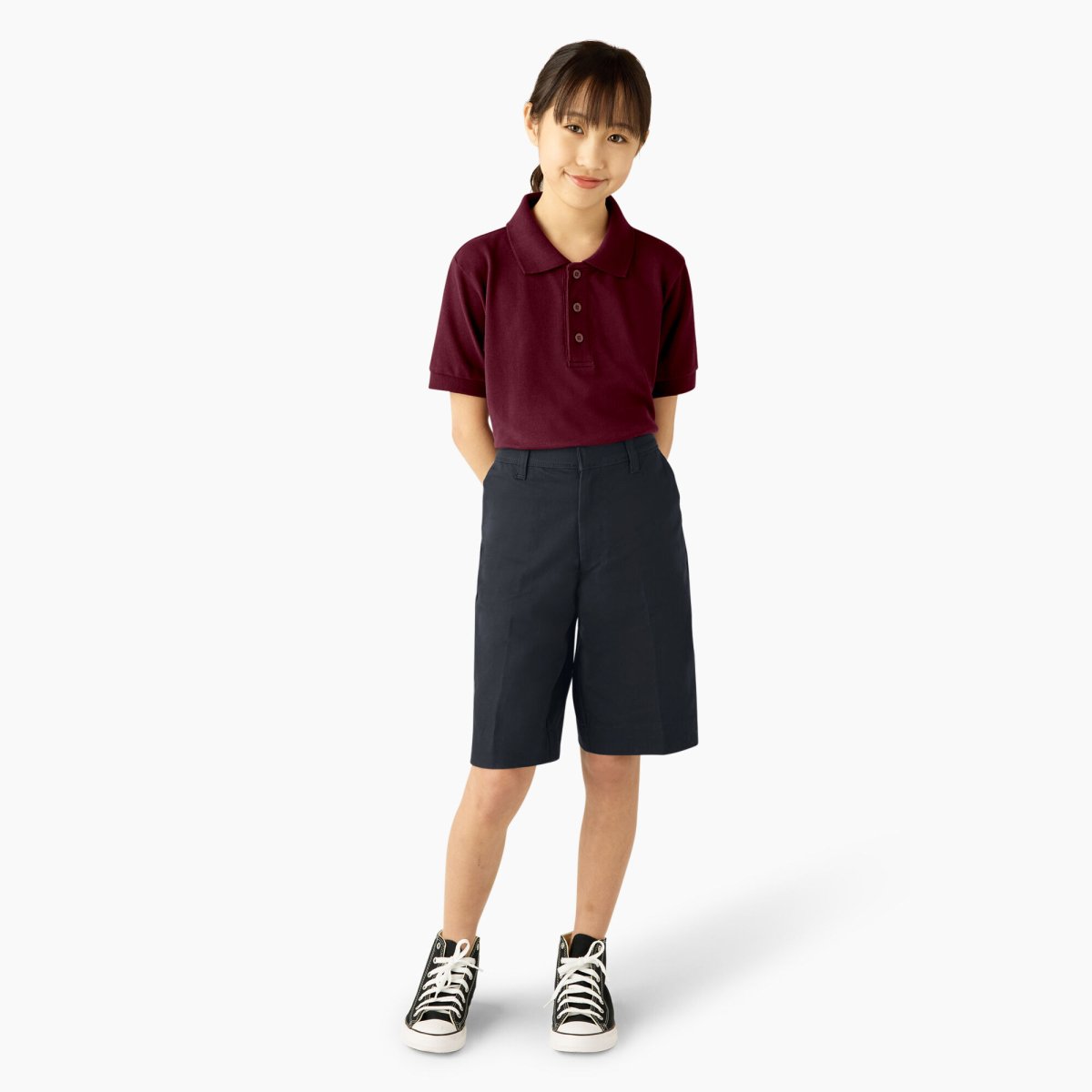 Dickies Girls Bermuda Shorts Dark Navy - Logo Express Uniforms