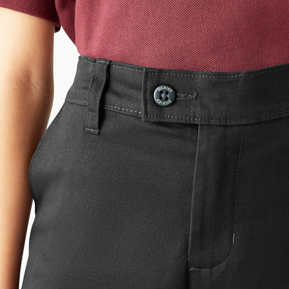 Dickies Girls Slim Fit Pants Black - Logo Express Uniforms - School Uniforms