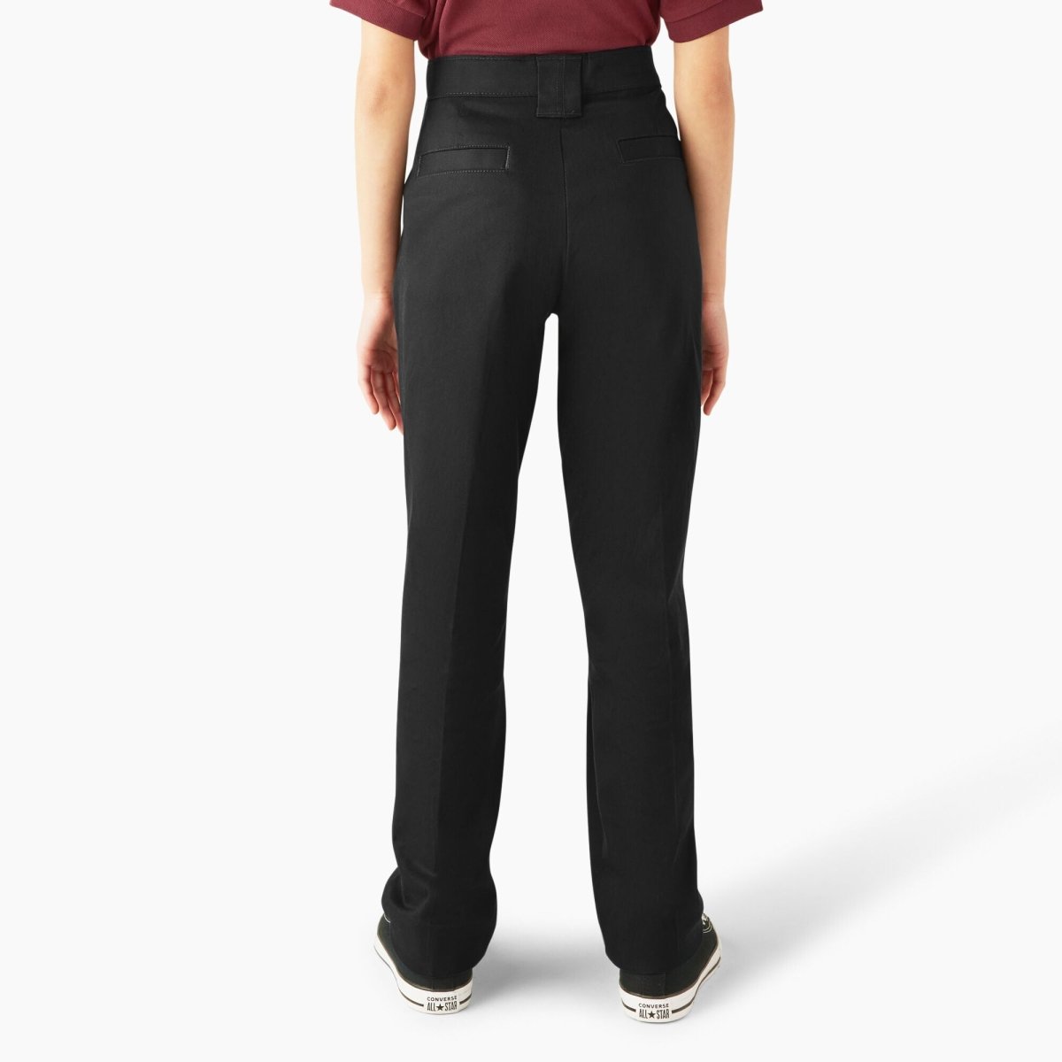 Dickies Girls Slim Fit Pants Black - Logo Express Uniforms - School Uniforms