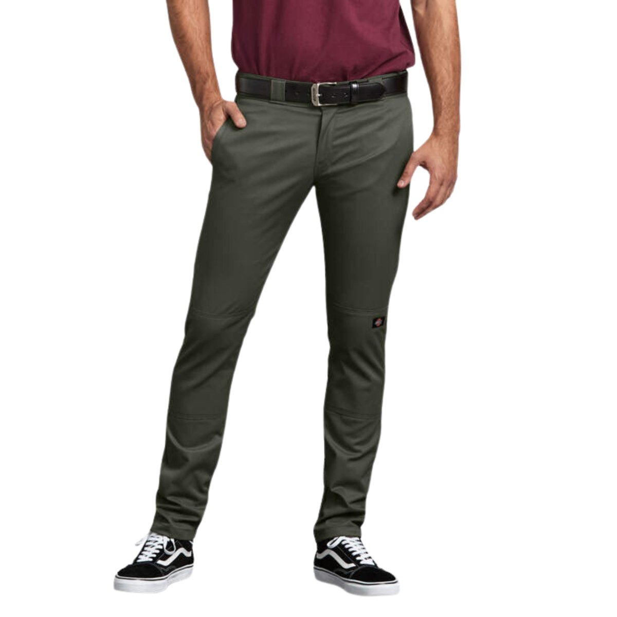 Dickies Men's 811 Skinny Fit Work Pants Olive Green Logo Express Uniforms Dickies Men's 811 Skinny Fit Work Pants Olive Green Logo Express Uniforms