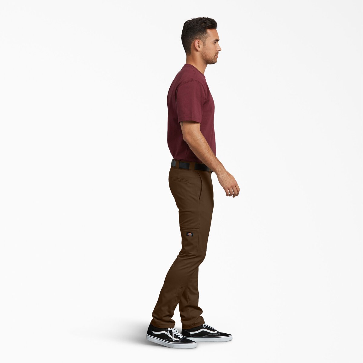 Dickies Men's 811 Skinny Fit Work Pants Timber Brown – Logo