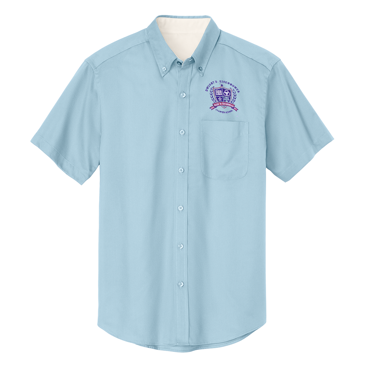 Dwight Eisenhower 3rd-8th Grade Light Blue Oxford Shirt