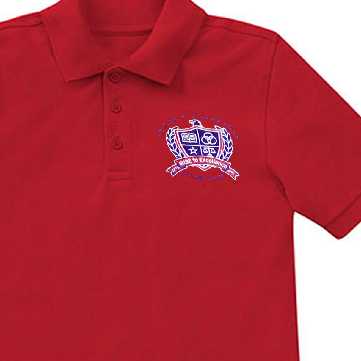 Dwight Eisenhower 3rd-5th Grade Red Polo