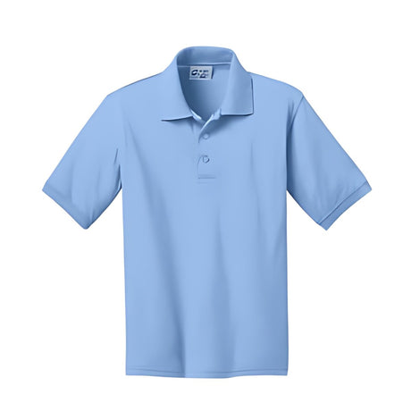 Dwight Eisenhower Light Blue Polo Youth Pique Knit - Logo Express Uniforms