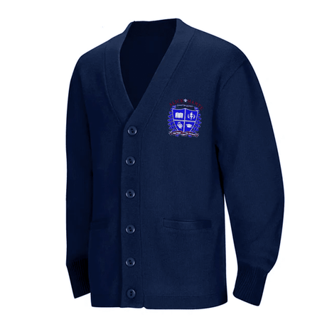 Dwight Eisenhower Navy Cardigan - Logo Express Uniforms - School Uniforms