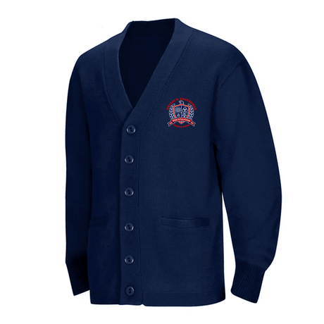 Dwight Eisenhower Navy Cardigan - Logo Express Uniforms - School Uniforms