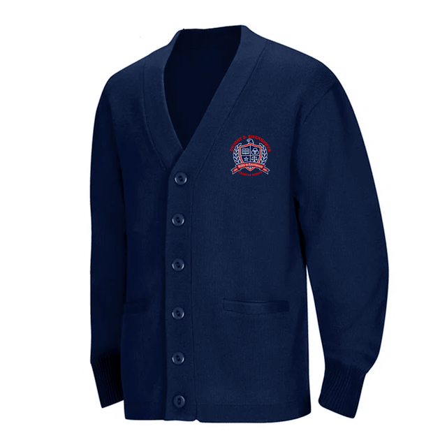 Dwight Eisenhower Navy Cardigan - Logo Express Uniforms - School Uniforms