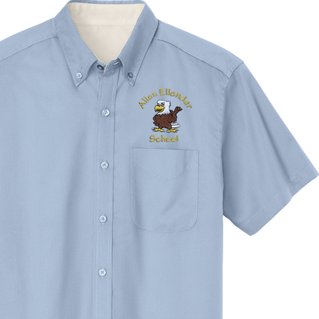 Ellender 6th - 8th Light Blue Oxfords - Optional - Logo Express Uniforms - School Uniforms
