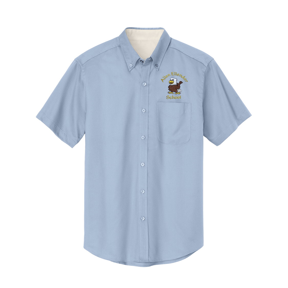 Ellender 6th - 8th Light Blue Oxfords - Optional - Logo Express Uniforms - School Uniforms