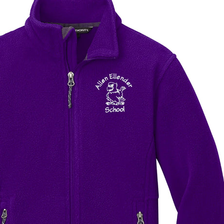 Ellender PreK-Kindergarten Purple Fleece Jacket - Logo Express Uniforms - School Uniforms