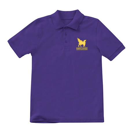 Emmett Gilbert PreK - Kindergarten Purple Polo - Logo Express Uniforms - School Uniforms