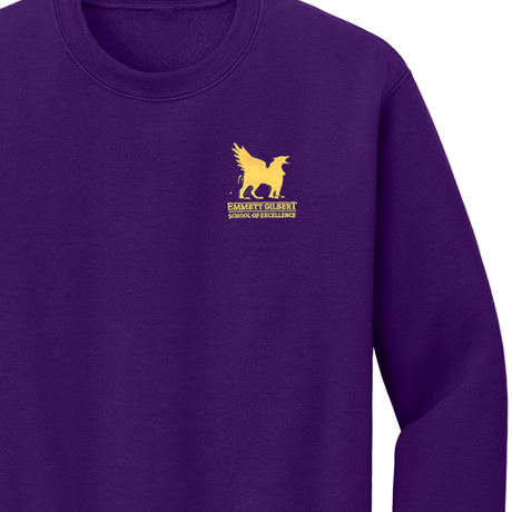 Emmett Gilbert Purple Sweatshirt - Logo Express Uniforms - School Uniforms