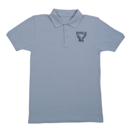 Estelle 6th - 8th Light Blue Polo Youth Jersey - Logo Express Uniforms