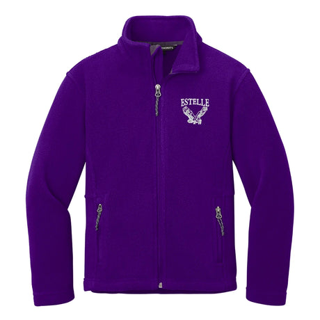 Estelle PreK/Kindergarten Purple Fleece Jacket - Logo Express Uniforms - School Uniforms