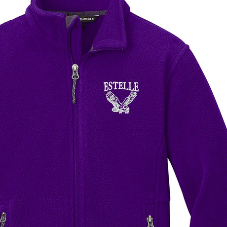 Estelle PreK/Kindergarten Purple Fleece Jacket - Logo Express Uniforms - School Uniforms