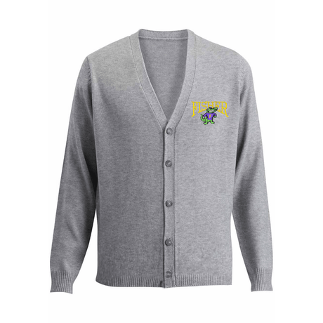 Fisher Middle/High School Sport Grey Cardigan - Logo Express Uniforms - School Uniforms