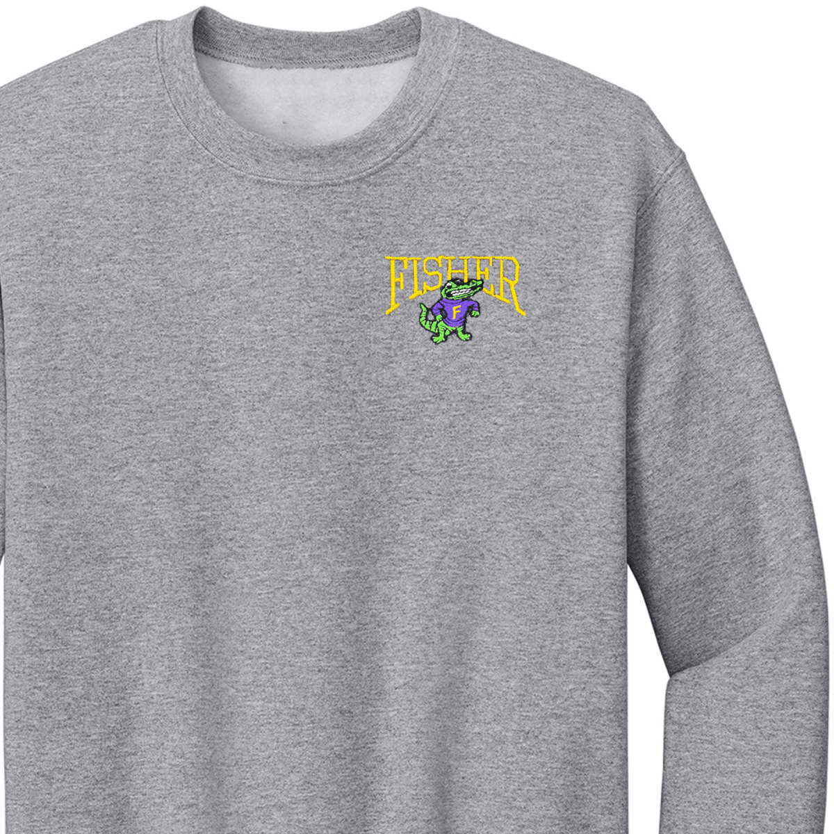 Fisher Middle/High School Sport Grey Sweatshirt - Logo Express Uniforms - School Uniforms