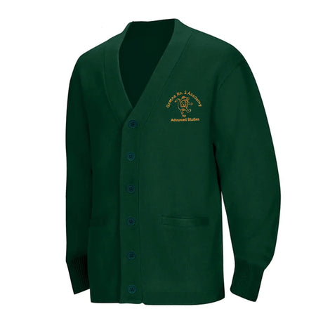 Gretna No. 2 1st-5th Grade Forest Green Cardigan - Logo Express Uniforms - School Uniforms