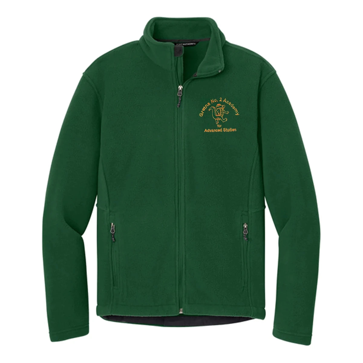 Gretna No. 2 1st-5th Grade Forest Green Fleece Jacket - Logo Express Uniforms - School Uniforms