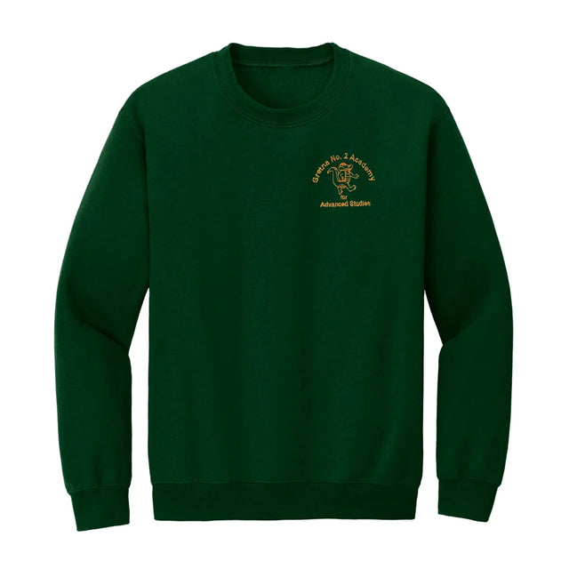 Gretna No. 2 1st-5th Grade Forest Green Sweatshirt - Logo Express Uniforms - School Uniforms