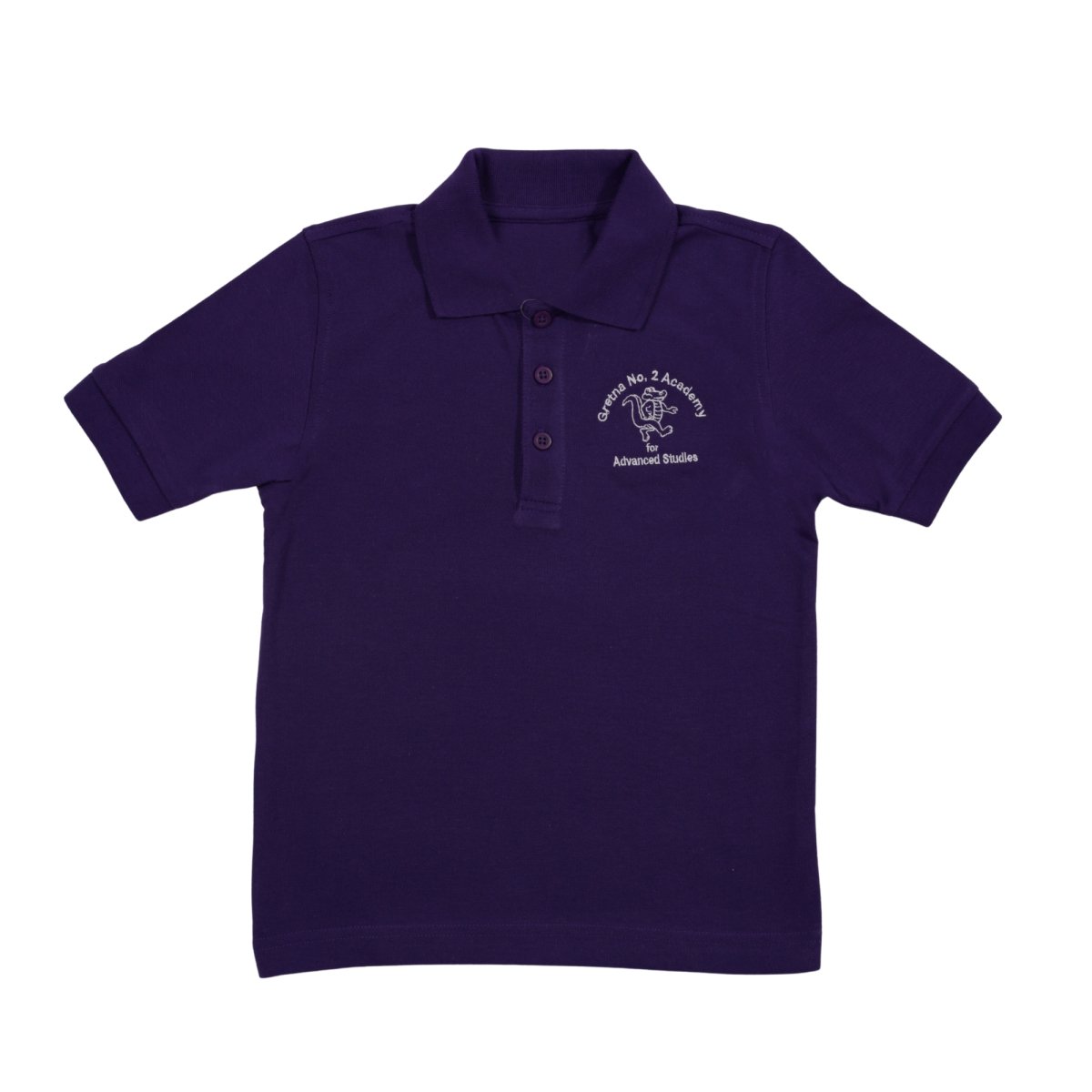 Gretna No. 2 Purple Polo Youth Jersey - Logo Express Uniforms