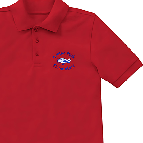 Gretna Park 1st - 5th Red Polo - Logo Express Uniforms - School Uniforms