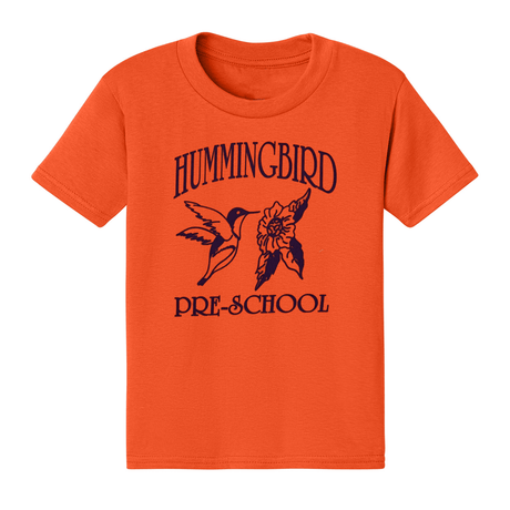 Hummingbird Daycare Orange T-Shirt - Logo Express Uniforms - School Uniforms