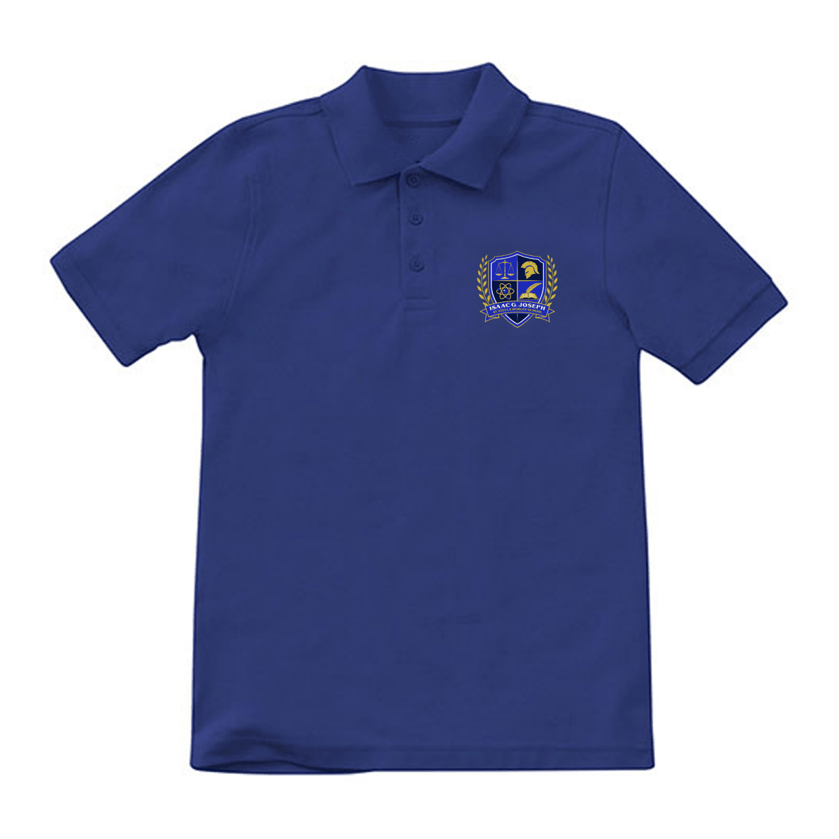 Isaac G. Joseph at Worley School 1st-5th Grade Royal Polo - Logo Express Uniforms - School Uniforms