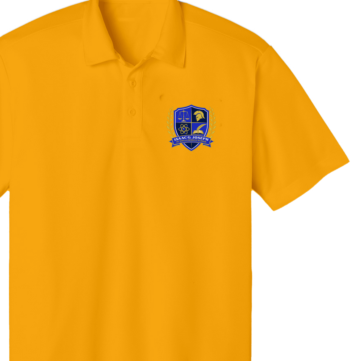 Isaac G. Joseph at Worley School 6th-8th Grade Gold Polo - Logo Express Uniforms - School Uniforms