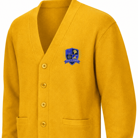 Isaac Joseph at Stella Worley 6th-8th Grade Gold Cardigan - Logo Express Uniforms - School Uniforms