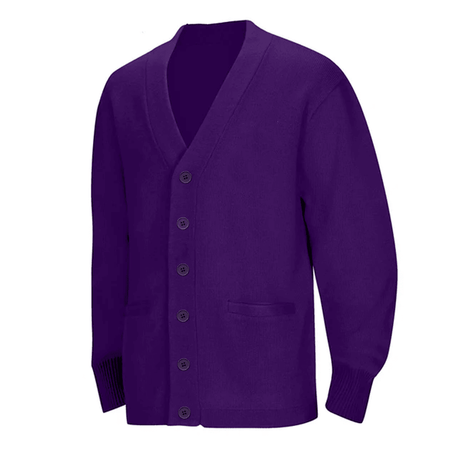 Isaac Joseph at Stella Worley Pre-K–Kindergarten Purple Cardigan - Logo Express Uniforms - School Uniforms