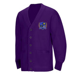 Isaac Joseph at Stella Worley Pre-K–Kindergarten Purple Cardigan - Logo Express Uniforms - School Uniforms