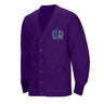 Isaac Joseph at Stella Worley Pre-K–Kindergarten Purple Cardigan - Logo Express Uniforms - School Uniforms