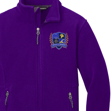 Isaac Joseph at Stella Worley Pre-K–Kindergarten Purple Fleece Jacket - Logo Express Uniforms - School Uniforms