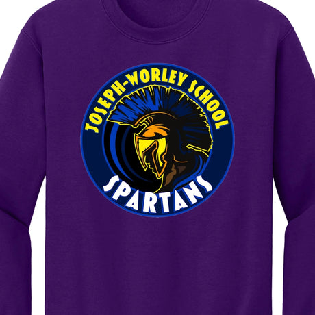 Isaac Joseph at Stella Worley Pre-K–Kindergarten Purple Sweatshirt - Logo Express Uniforms - School Uniforms