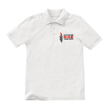 Jefferson RISE 9th - 11th Grade White Polo - Logo Express Uniforms - School Uniforms
