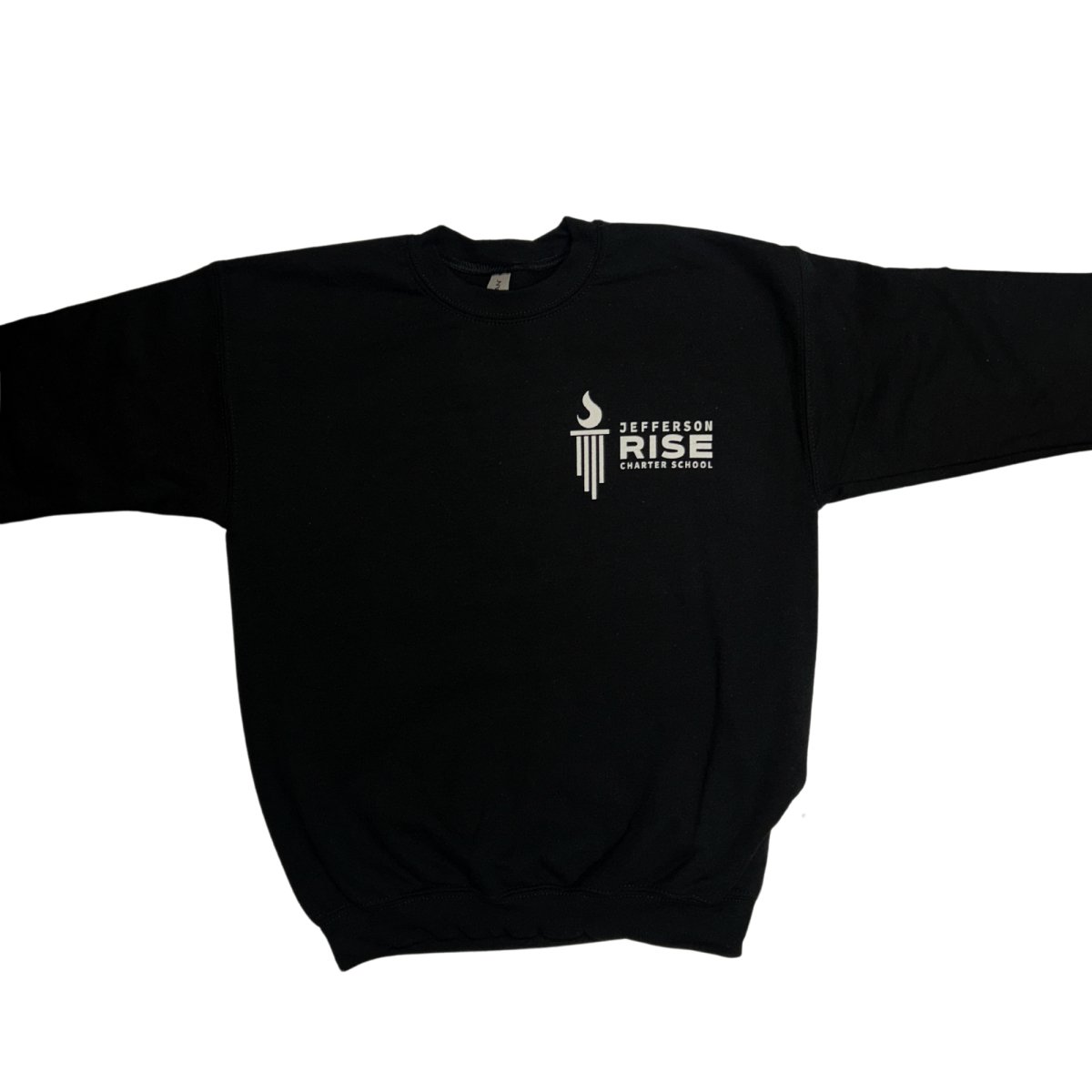 Jefferson RISE Black Fleece Jacket Adult - Logo Express Uniforms