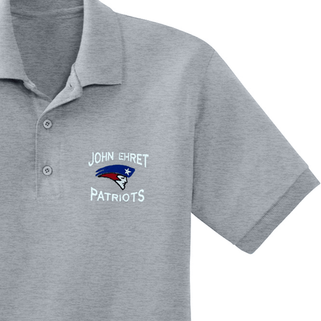John Ehret 9th Grade Grey Polo - Logo Express Uniforms - School Uniforms