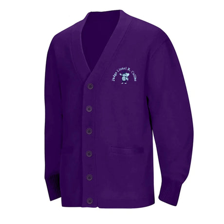 Judge Lionel R. Collins PreK-Kindergarten Purple Cardigan - Logo Express Uniforms - School Uniforms