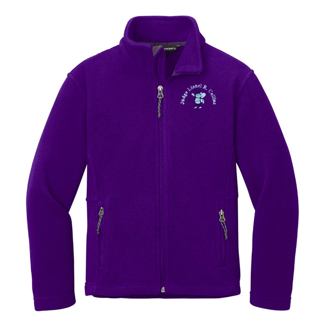 Judge Lionel R. Collins PreK-Kindergarten Purple Fleece Jacket - Logo Express Uniforms - School Uniforms