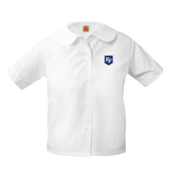 Kehoe France Peter Pan Blouse White for Girls - Logo Express Uniforms - School Uniforms