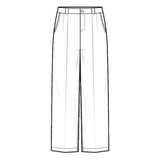 Kehoe France Pleated Pants Blue Twill for Girls - Logo Express Uniforms - School Uniforms