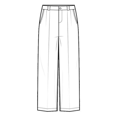 Kehoe France Pleated Pants Blue Twill for Girls - Logo Express Uniforms - School Uniforms