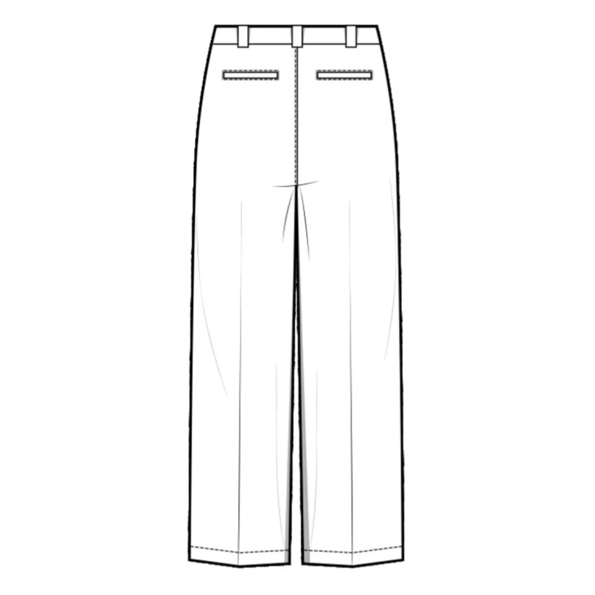 Kehoe France Pleated Pants Blue Twill for Girls - Logo Express Uniforms - School Uniforms