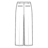 Kehoe France Pleated Pants Blue Twill for Girls - Logo Express Uniforms - School Uniforms