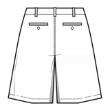 Kehoe France Pleated Shorts Light Blue Twill for Girls - Logo Express Uniforms - School Uniforms