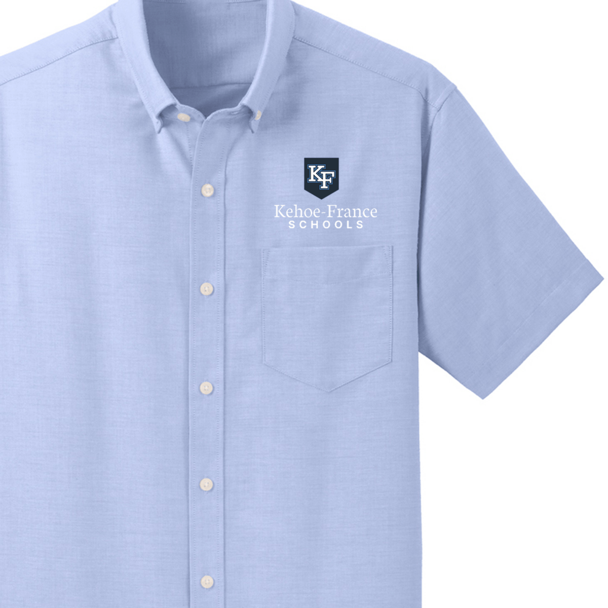 Kehoe France Schools Oxford Shirt Oxford Blue - Logo Express Uniforms - School Uniforms