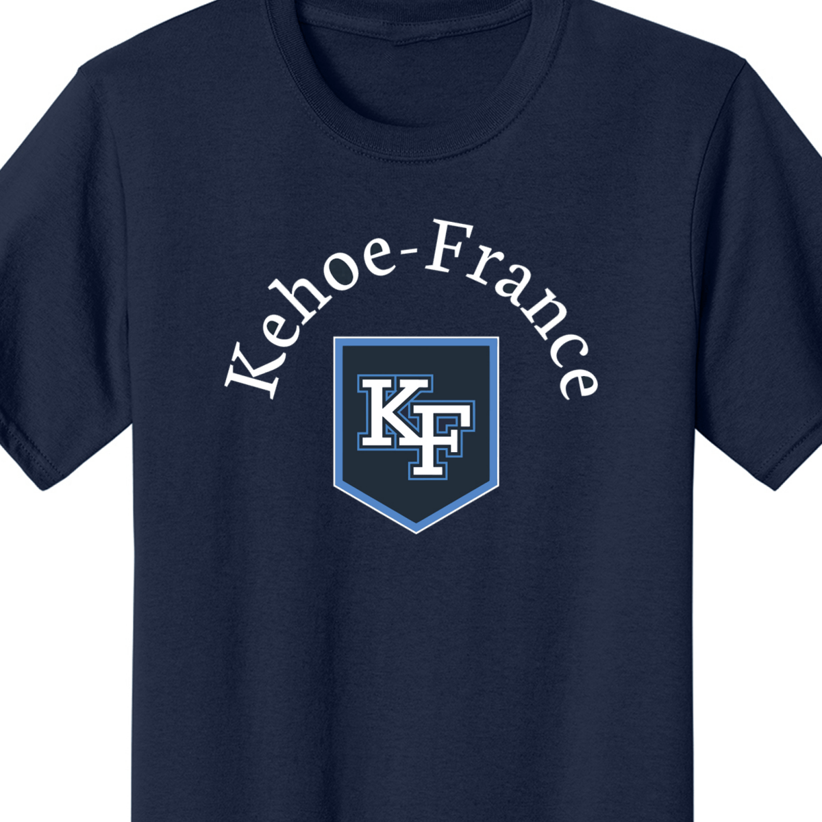 Kehoe France Schools PE Tee Shirt Cotton Navy Blue - Logo Express Uniforms - School Uniforms