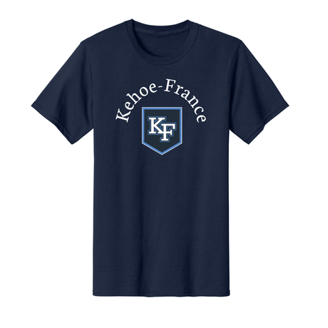 Kehoe France Schools PE Tee Shirt Cotton Navy Blue - Logo Express Uniforms - School Uniforms